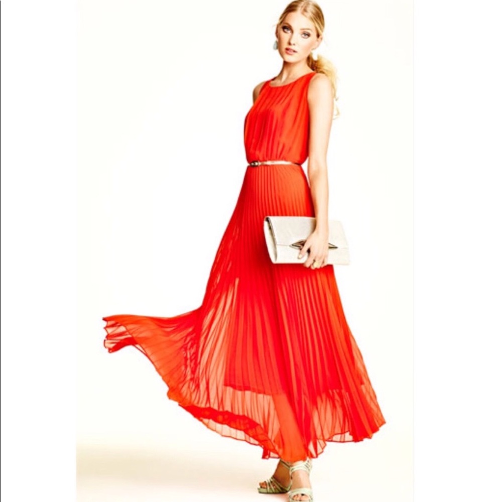 NWT Beautiful Eliza J Orange Evening Gown